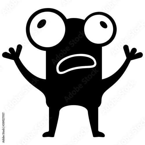
Krumm monster having two eyes 
