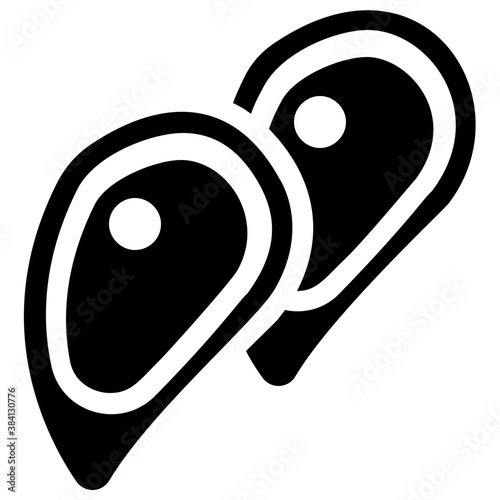 
Sea creature known as mussel 

