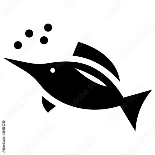 
An animal lives in the ocean having fins, fish 
