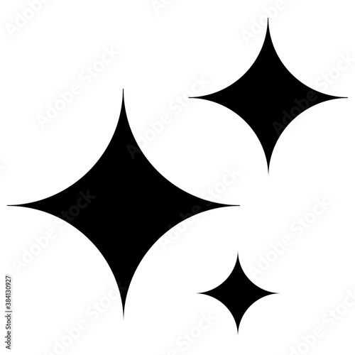 
A sparkling star glyph icon vector 
