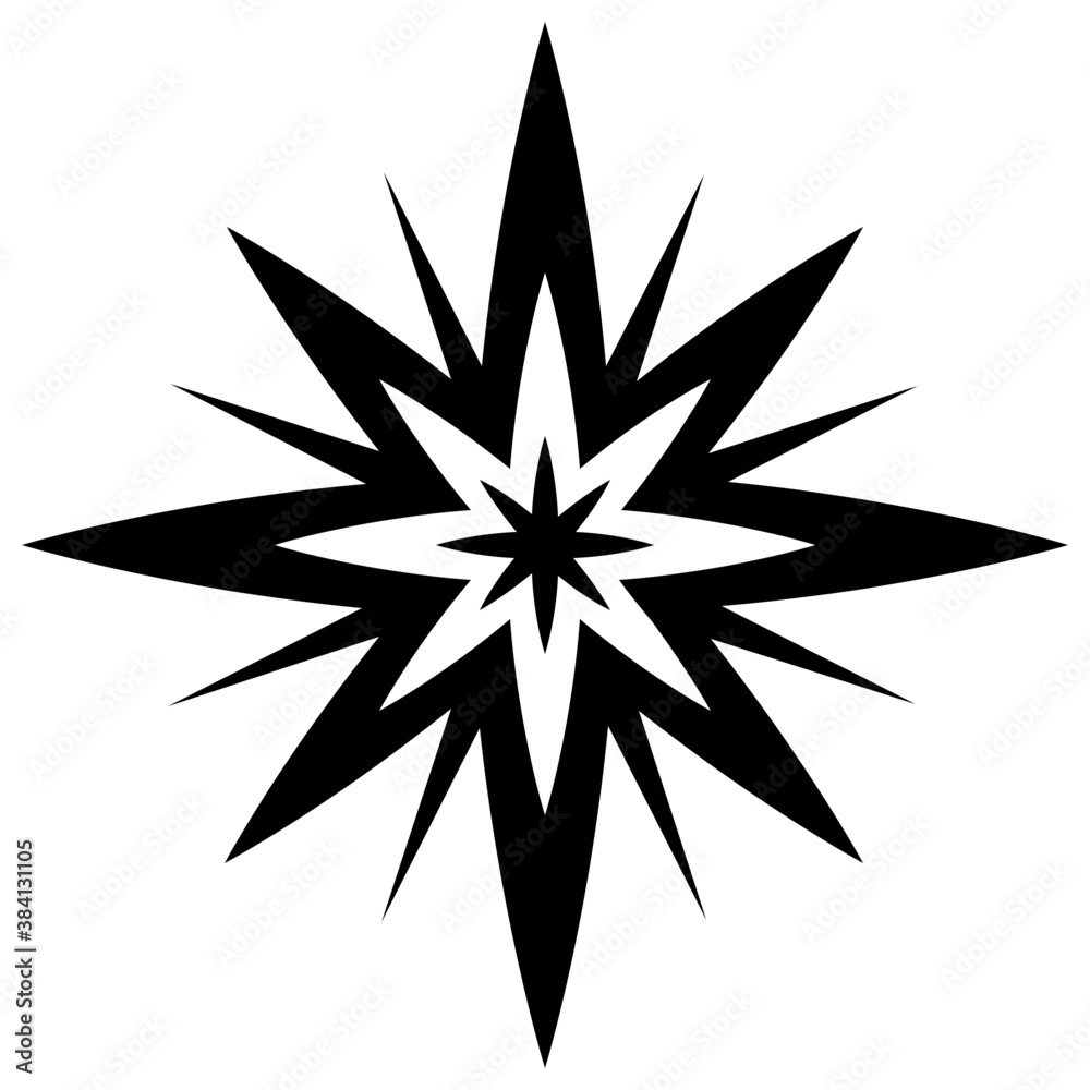 A sparkling star glyph icon vector
A sparkling star glyph icon vector
