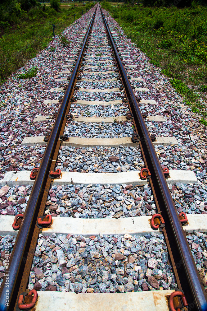 Railroad for train to Chiangmai, Thailand Railroad for train to Chiangmai, Thailand