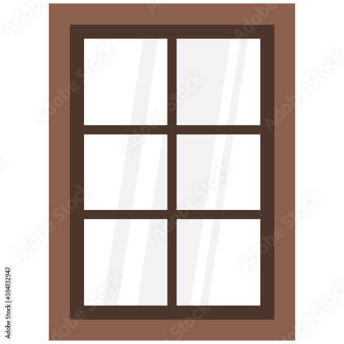  Flat icon design of window  