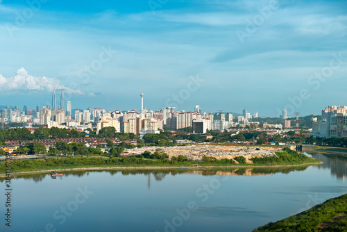 Canvas Print Kuala Lumpur Cityscape. Lake View