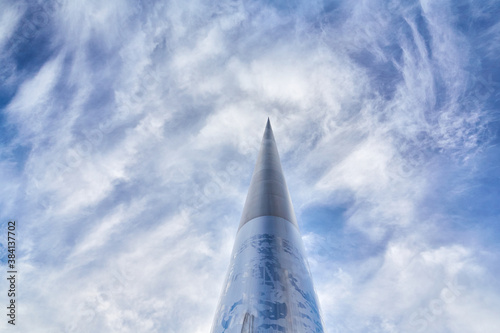 Obraz na płótnie The Spire on O'Connell Street, Dublin, Ireland w salonie