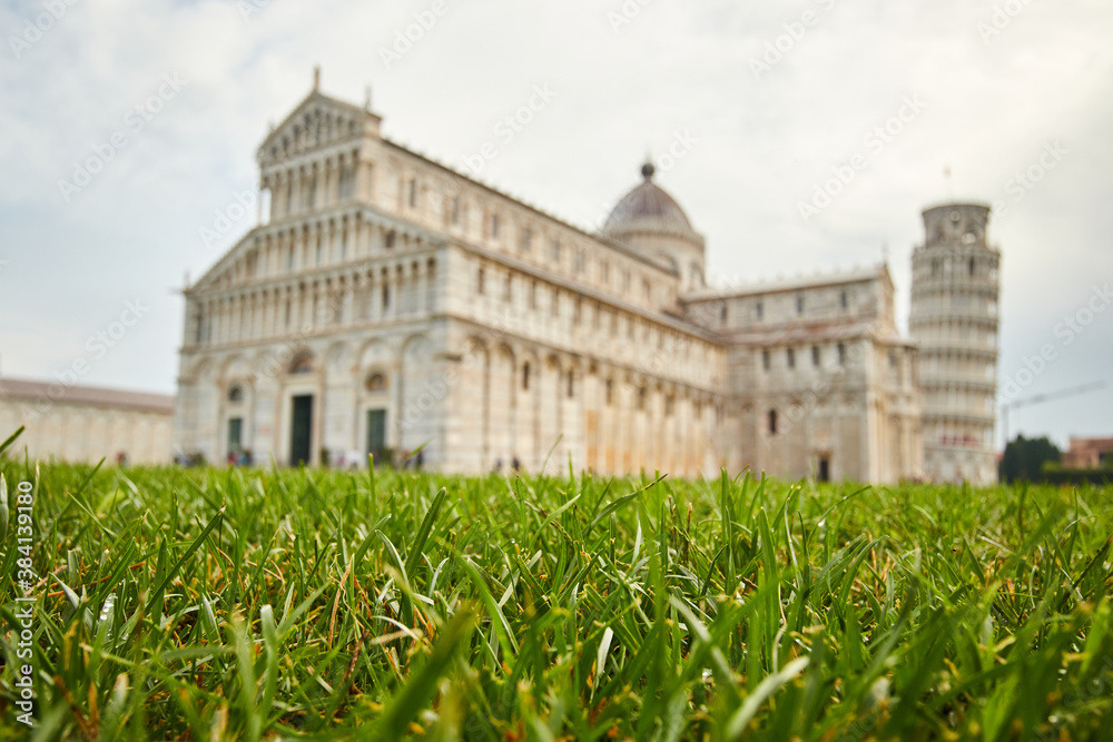 The leaning tower of Pisa in Pisa, Italy