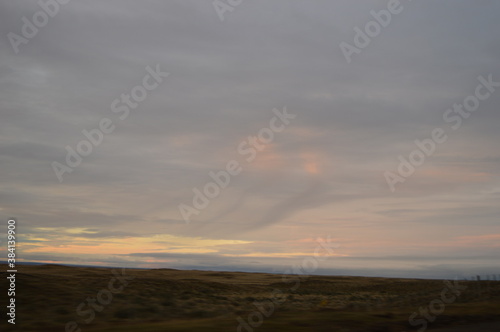 Driving and hiking in the Tierra Del Fuego National Park outside Ushuaia in Argentina