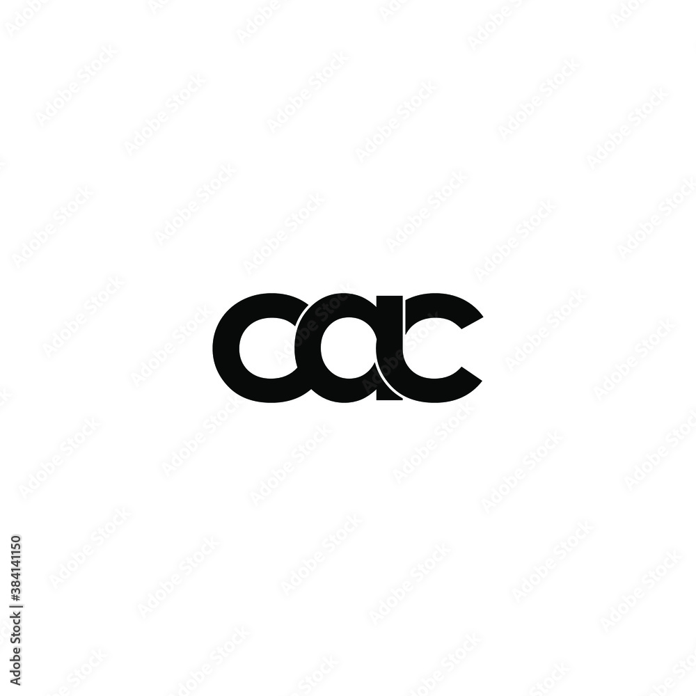 cac letter original monogram logo design cac letter original monogram logo design