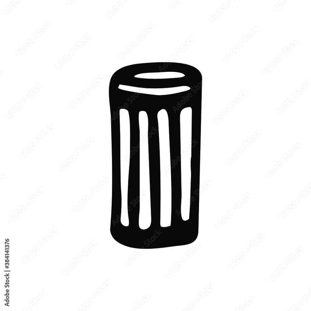 Doodle glass. Hand-drawn picture isolated on white background. Vector Doodle glass. Hand-drawn picture isolated on white background. Vector