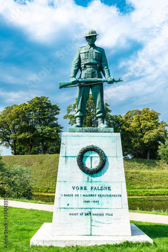  Memorial to fallen soldiers in Kastellet ( The Citadel), Copenhagen, Denmark photo