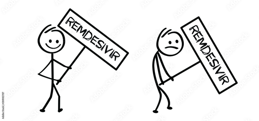 Remdesivir covid-19 liquid medication. Concept of tablet or hypodermic needle for new experimental antiviral drug. Possible cure medication for treatment coronavirus. Antiviral Drug. Vector sign Remdesivir covid-19 liquid medication. Concept of tablet or hypodermic needle for new experimental antiviral drug. Possible cure medication for treatment coronavirus. Antiviral Drug. Vector sign