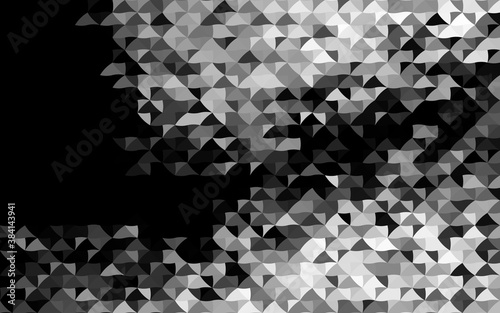 Dark Silver, Gray vector layout with lines, triangles.