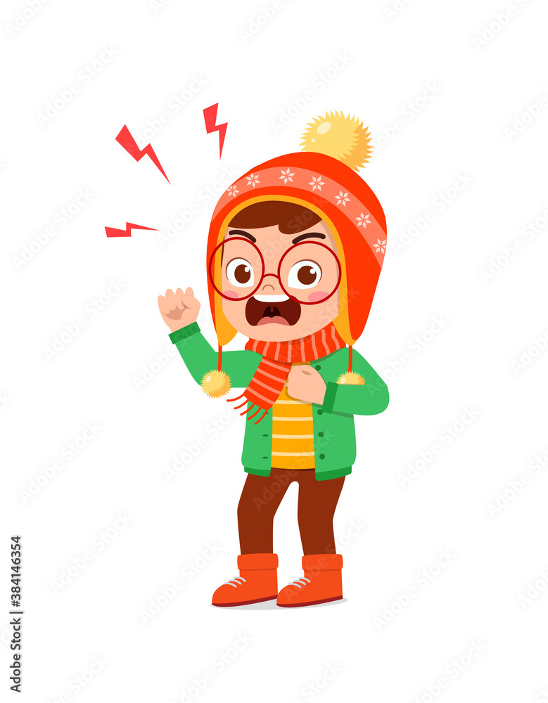 angry cute little kid scream and wear jacket in winter season. child shout wearing warm clothes angry cute little kid scream and wear jacket in winter season. child shout wearing warm clothes