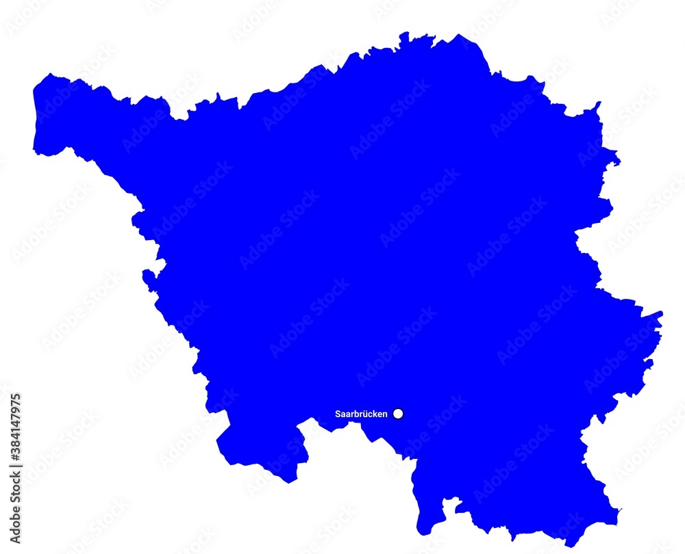 Saarland mit Landeshauptstadt Saarbrücken Saarland mit Landeshauptstadt Saarbrücken