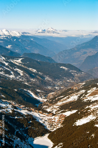 Meribel Mottaret Mont Vallon Les Trois Vallees 3 Valleys ski area French Alps France © Andy Evans Photos