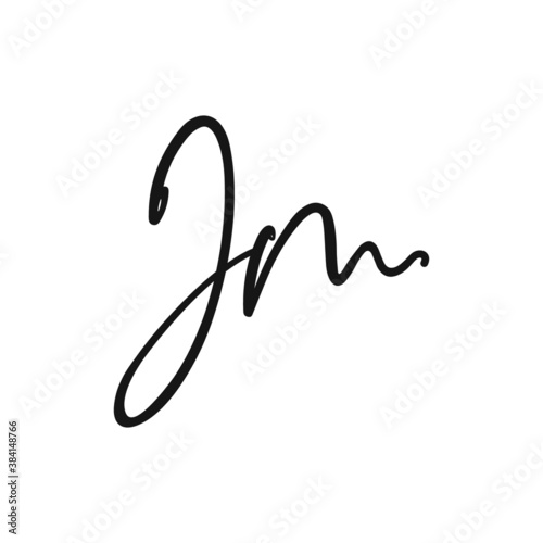 initial letter jm or mj logo vector designs