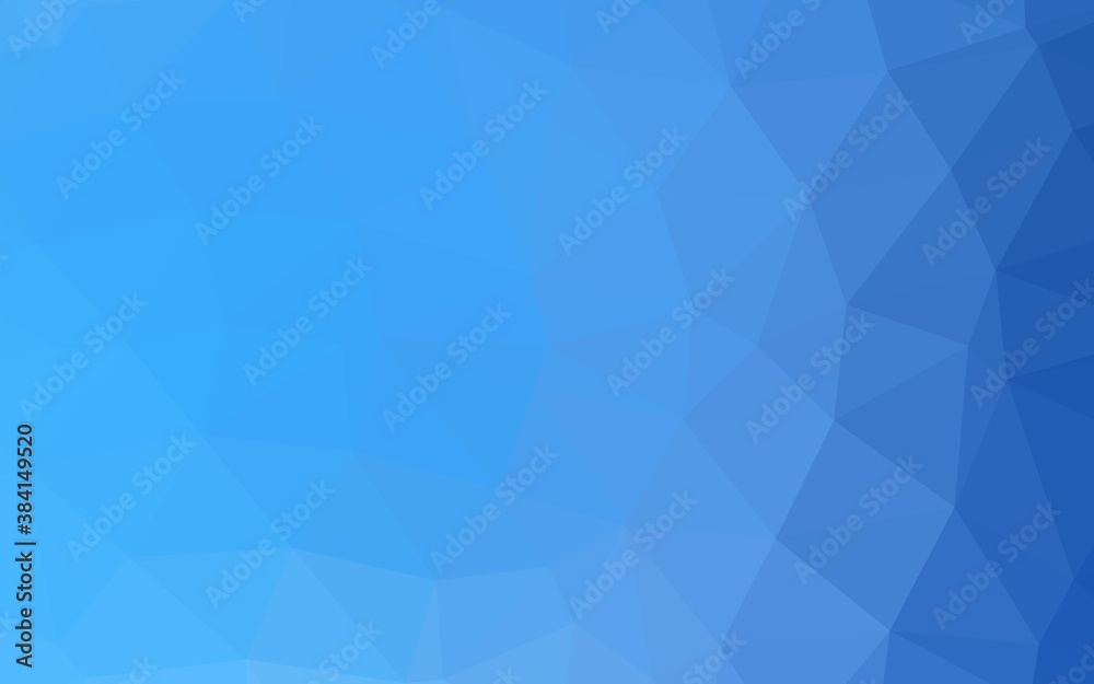 Obraz premium Light BLUE vector shining triangular pattern.