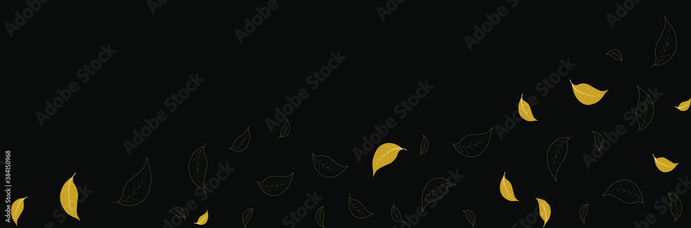 Fototapeta premium Gold leaves background