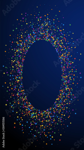 Festive remarkable confetti. Celebration stars. Ch