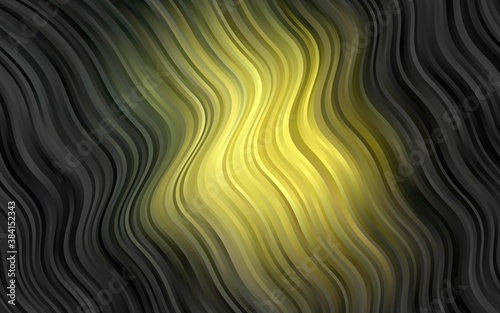 Dark Green vector pattern with lamp shapes.
