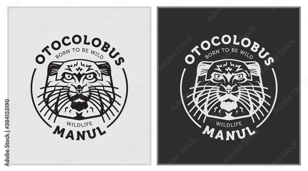 Zoo Wildlife Manul Logo