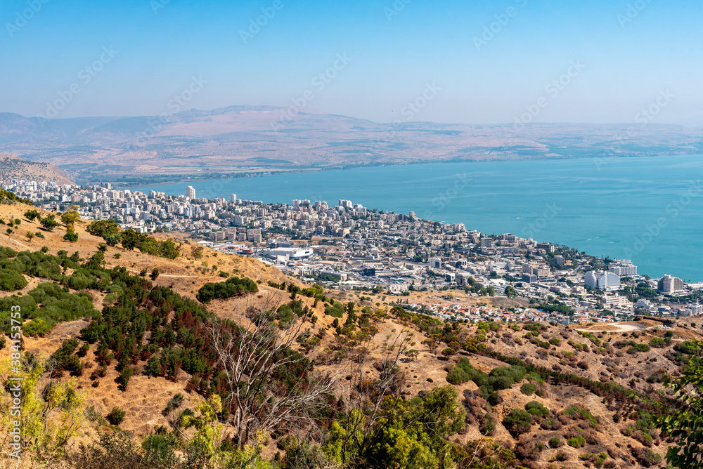 Tiberias and the Sea of Galilee in Israel