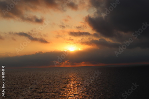 sunset over the sea © Eva