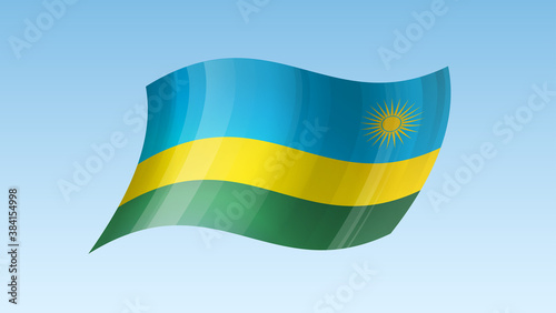 Free Download Rwanda flag state symbol isolated on background national banner. Greeting card National Independence Day of the Republic of Rwanda. Illustration banner with realistic state flag. - GFXLoad