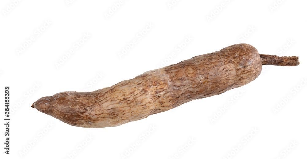 Tuber of unpeeled cassava Tuber of unpeeled cassava
