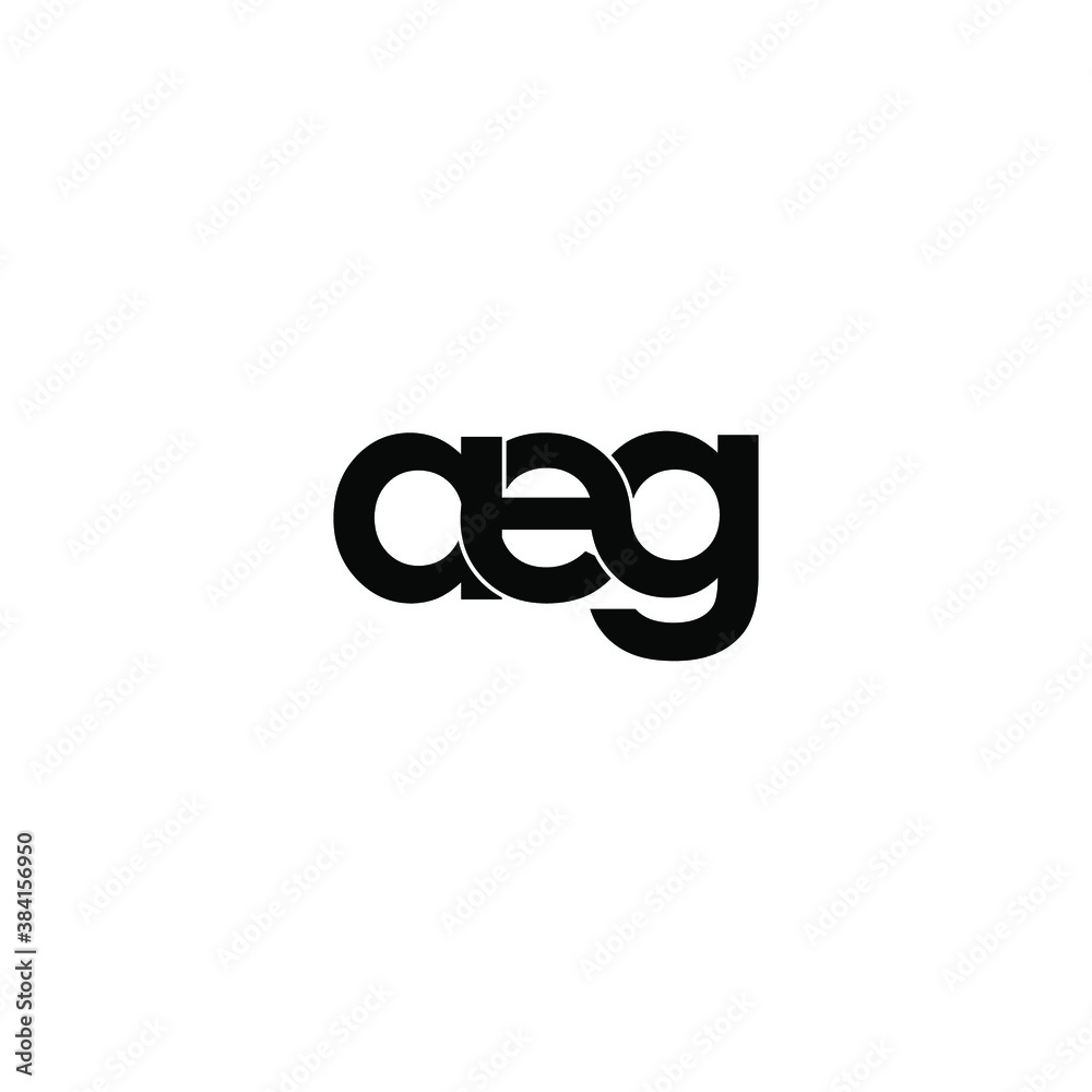 aeg letter original monogram logo design aeg letter original monogram logo design