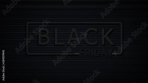 Black Friday sale neon sign banner background for promo video. concept of sale and clearance