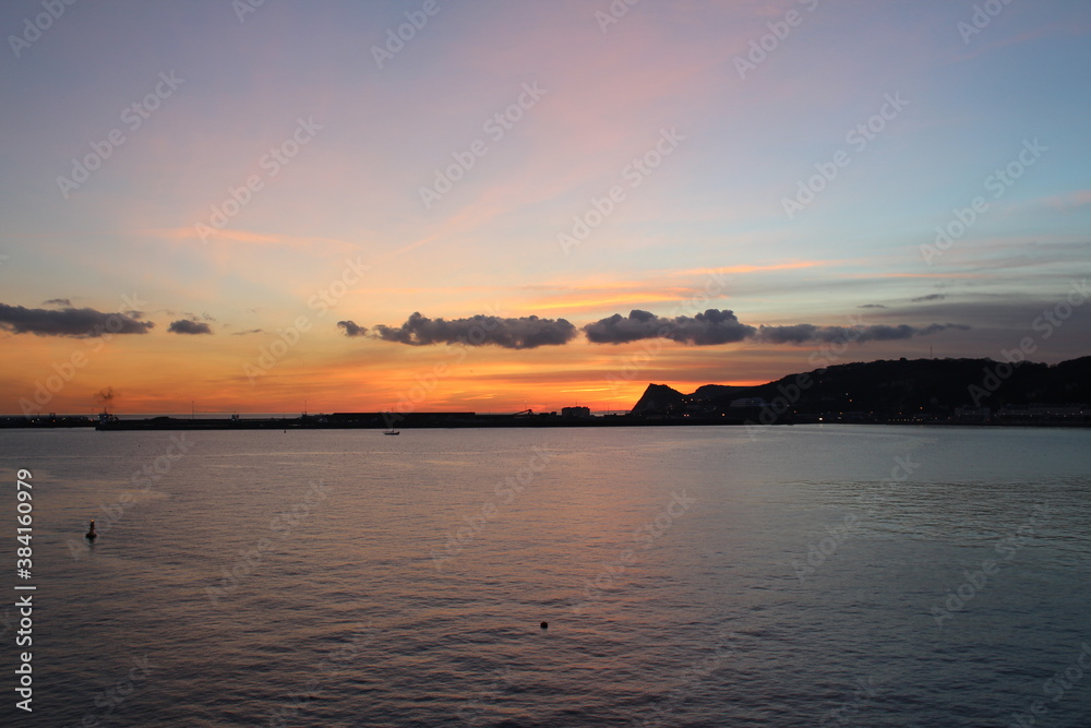 Obraz premium couché de soleil sur la mer
