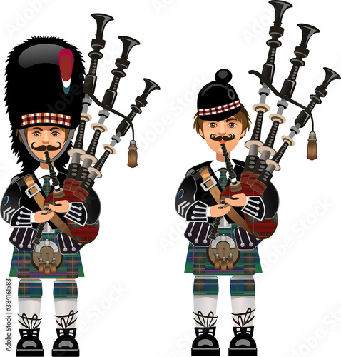 Scottish bagpiper