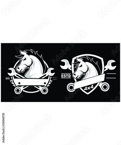 motor sport logo in vector