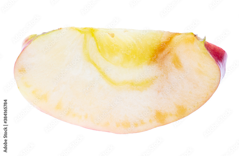 Sliced ripe apple isolated on a white Sliced ripe apple isolated on a white