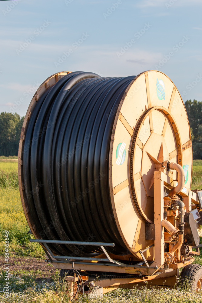 Yellow Agricultural Travelling Irrigation water reel Yellow Agricultural Travelling Irrigation water reel