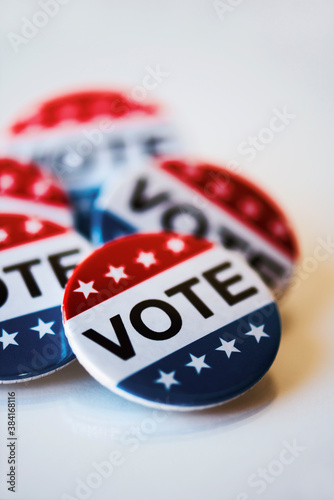 vote badges for the United States election