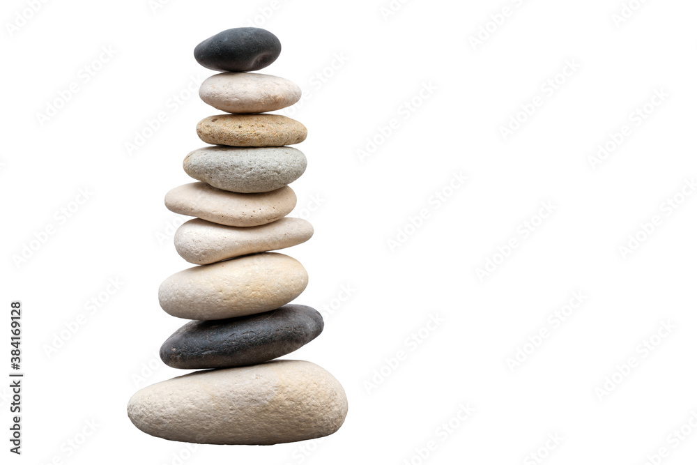 Stack of pebbles in an unstable state. A pyramid made of flat stones. Stack of pebbles in an unstable state. A pyramid made of flat stones.