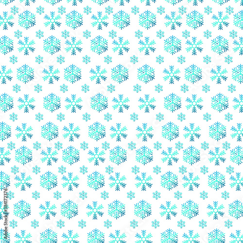 Snowflakes seamless pattern. winter snow flake stars  falling flakes snows and snowed snowfall