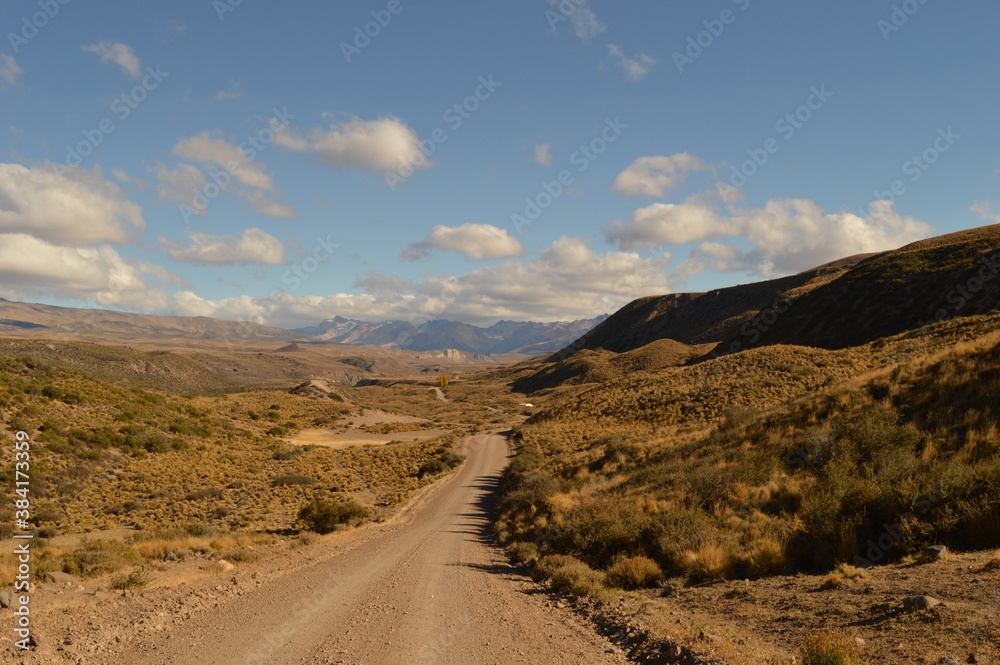 Road tripping among amazing scenery and landscapes on the Carretera Austral dirtroad through Patagonia, Chile