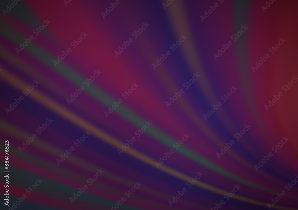 Fototapeta premium Dark Purple vector blurred bright template.