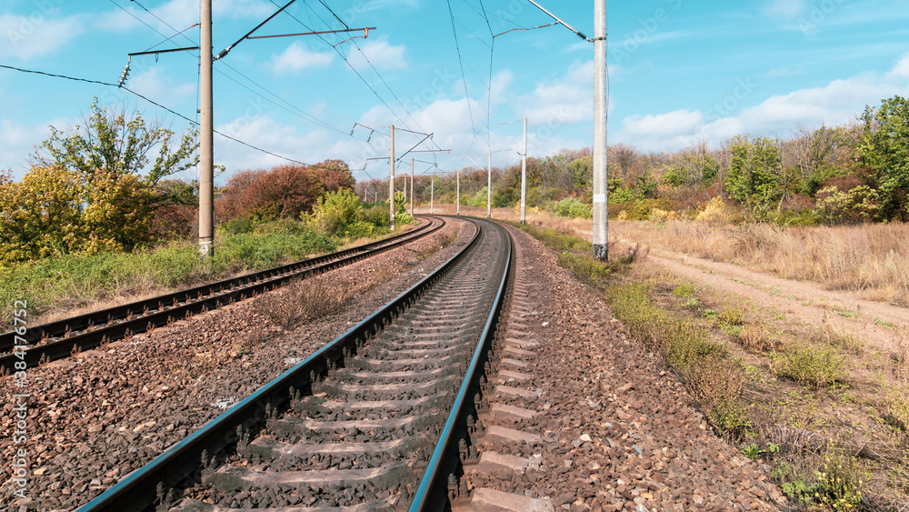 Railroad tracks, high speed rail