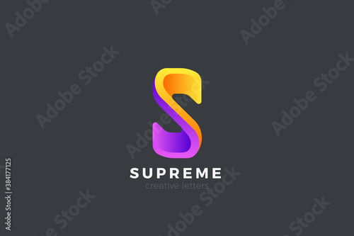 Letter S Logo design vector template. Business Finance Technology Logotype concept.