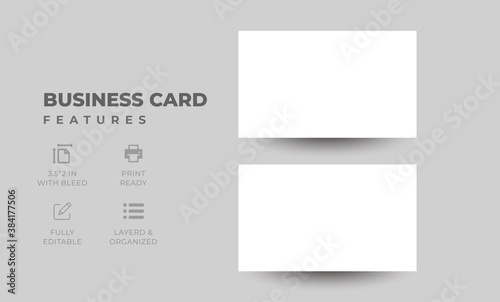 Business card mock up template 