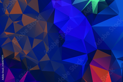 Abstract Color Polygon Background Design, Abstract Geometric Origami Style With Gradient. Presentation,Website, Backdrop, Cover,Banner,Pattern Template