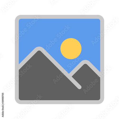 Picture icon, graphic design template vector. photography vector icon. Picture coming soon. Means that no photo. Missing image signed or uploading No image available or folder archive. vector illustra