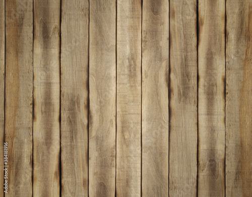 Wooden background from vertical slats