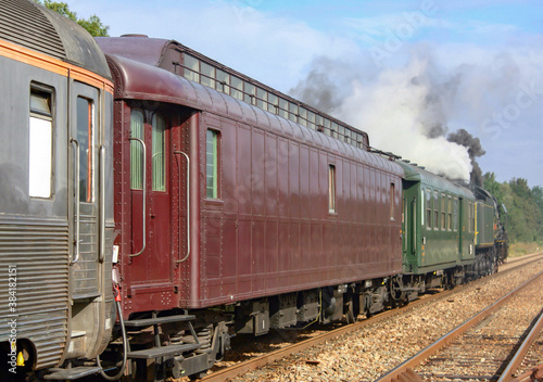 Train à vapeur de voyageurs ancien. Somme. Picardie. Hauts-de-France