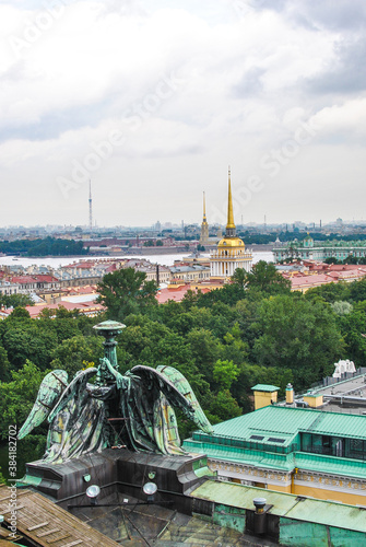 View of St. Petersburg from the Colonnade of St. Isaac's Cathedral