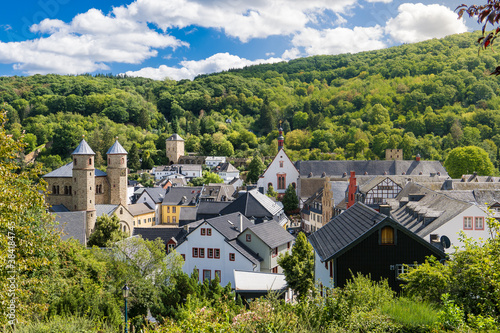 Bad Munstereifel/ Germany: View of the Historical Medieval City from the Hill